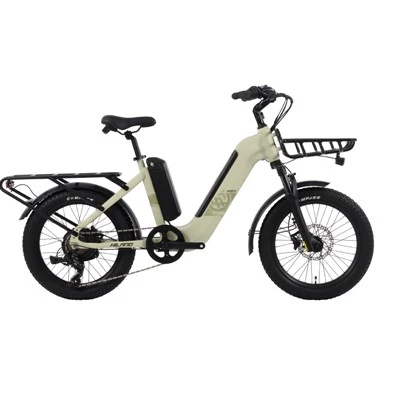 20 Zoll Fettreifen Fahrrad 48 V 500W Dual Battery Ebike Elektrofrachtrad mit 2 Körben