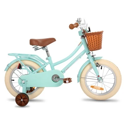 Joykie Stitch 16.12.18-Zoll-Kinderrad mit Korb und Trainingsräder für 3-8 Jahre alte Mädchen